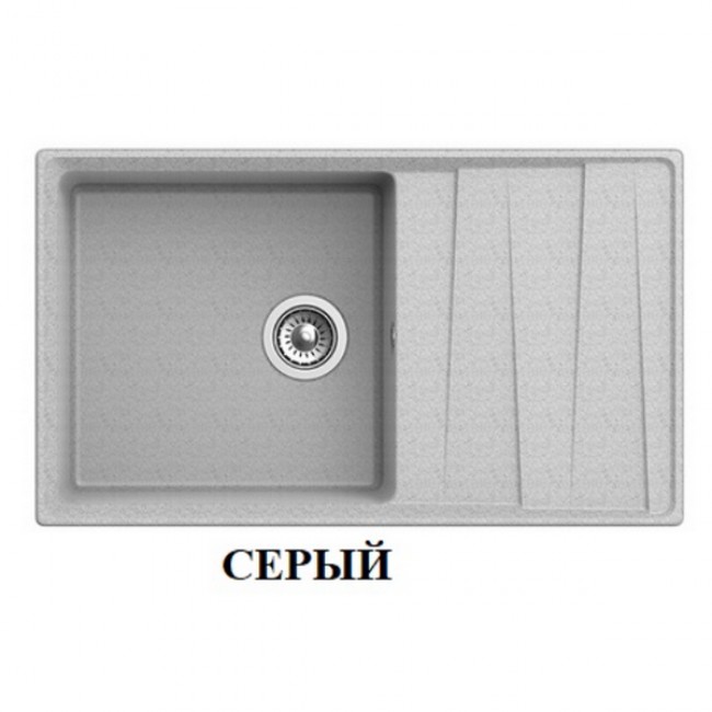 Мойка кухонная GRANFEST GF-LV-860L (серый)