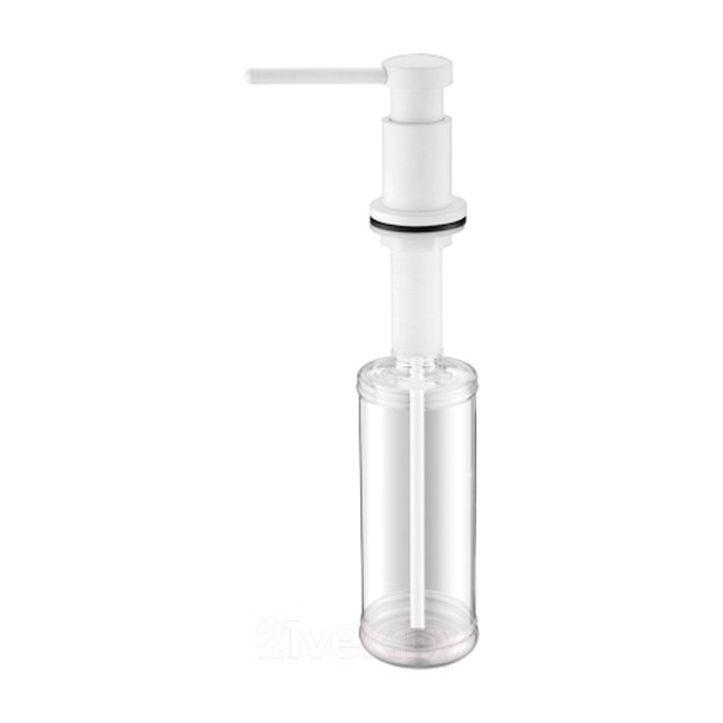 Дозатор для жидкого мыла PAULMARK BREVIT, D005-431(WH) (белый/белый матовый)