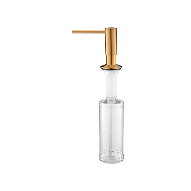 Дозатор для жидкого мыла PAULMARK DECUS, D004-BG (золотой/брашированное золото)