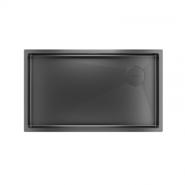 Кухонная мойка PAULMARK NEXT-SKEW 740 PM887444-GM (черный/вороненая сталь)
