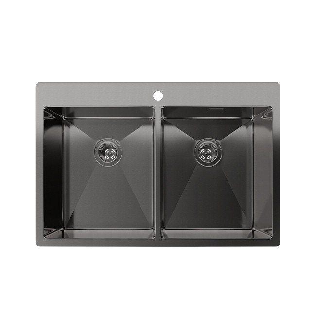 Кухонная мойка RIVELATO Rinox 7450 2В PVD black