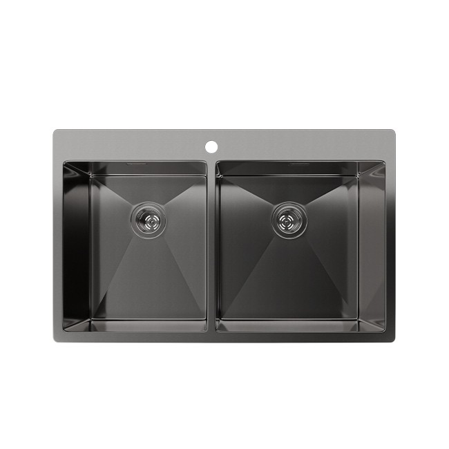 Кухонная мойка RIVELATO Rinox 8050 B2 PVD black