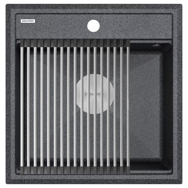 Кухонная мойка PAULMARK STEPIA-500 PM115051-DG (темно-серый/графит)