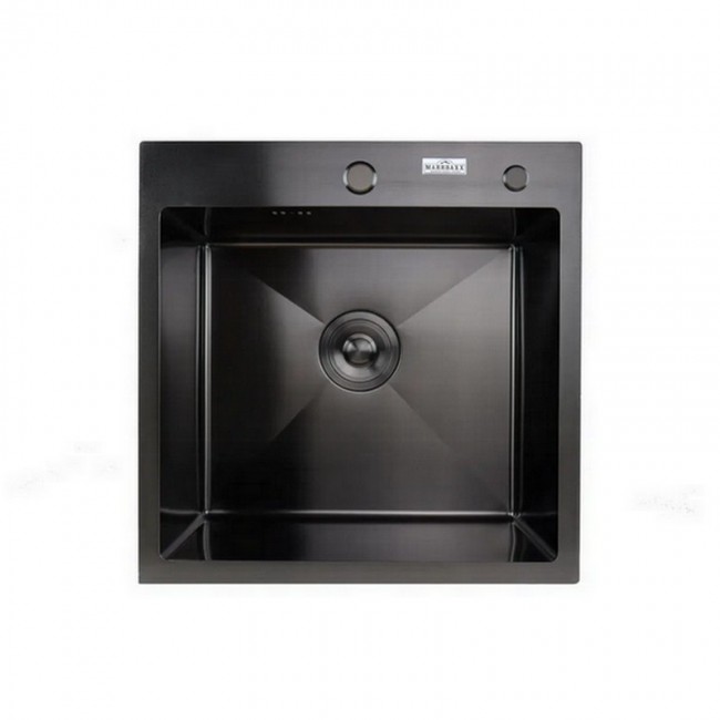 Мойка кухонная MARRBAXX METAL ИЗ НЕРЖАВЕЮЩЕЙ СТАЛИ B5050-R (черный/графит)