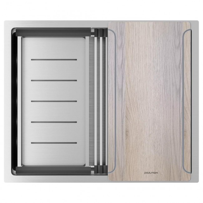 Кухонная мойка PAULMARK NEXT-MULTI SINK 54 UNI PM785445-BS (нержавеющая сталь)