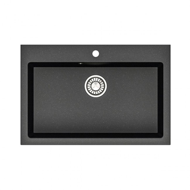 Мойка кухонная MARRBAXX (Карельский камень) МОДЕЛЬ 39/Q4 (черный)