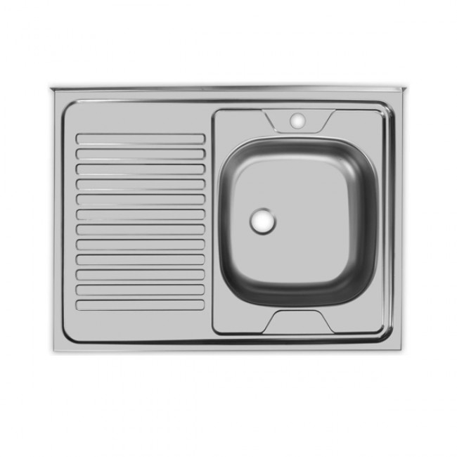 Мойка кухонная UKINOX STD800.600 ---5C 0R- чаша слева (стальной/нержавеющая сталь)