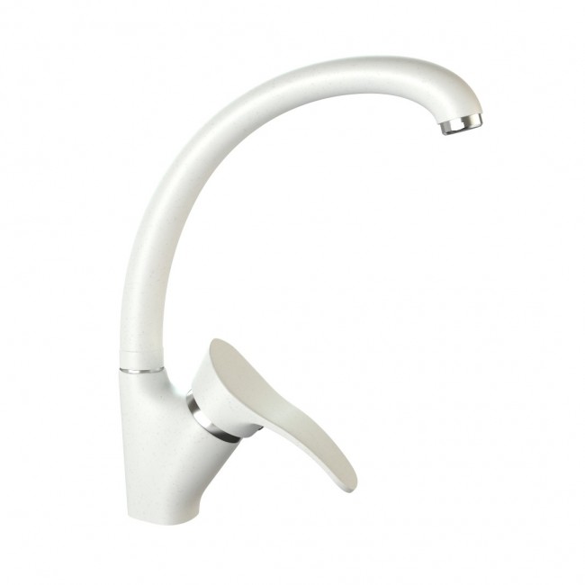 Смеситель матовый MARRBAXX Карельский камень КМ009/G31 белый