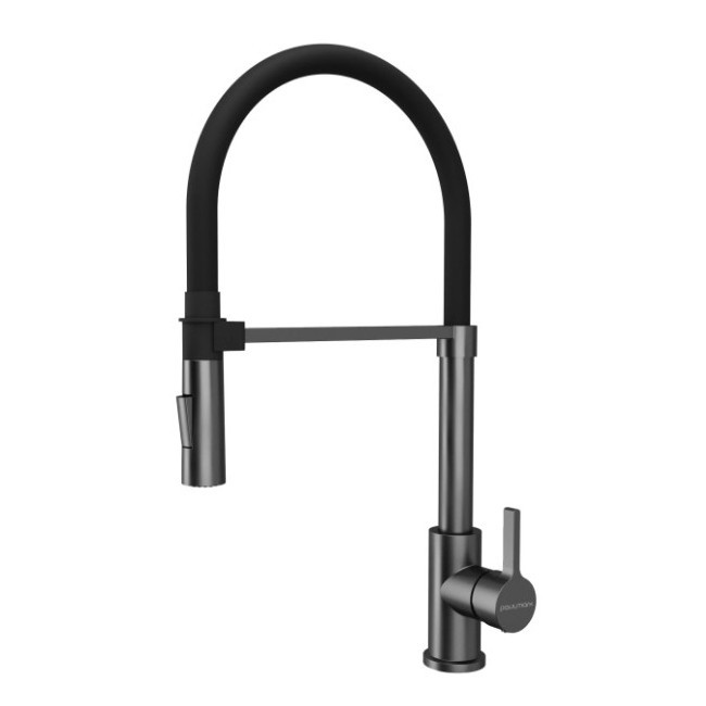 Смеситель PAULMARK HALT Ha214021-GM (вороненая сталь)