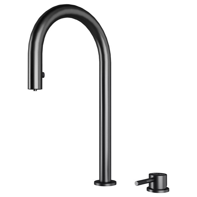 Смеситель PAULMARK ESTETICA Es218006-GM вороненая сталь