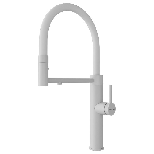 Смеситель PAULMARK GANYMEDE Ga213199-WH белый матовый