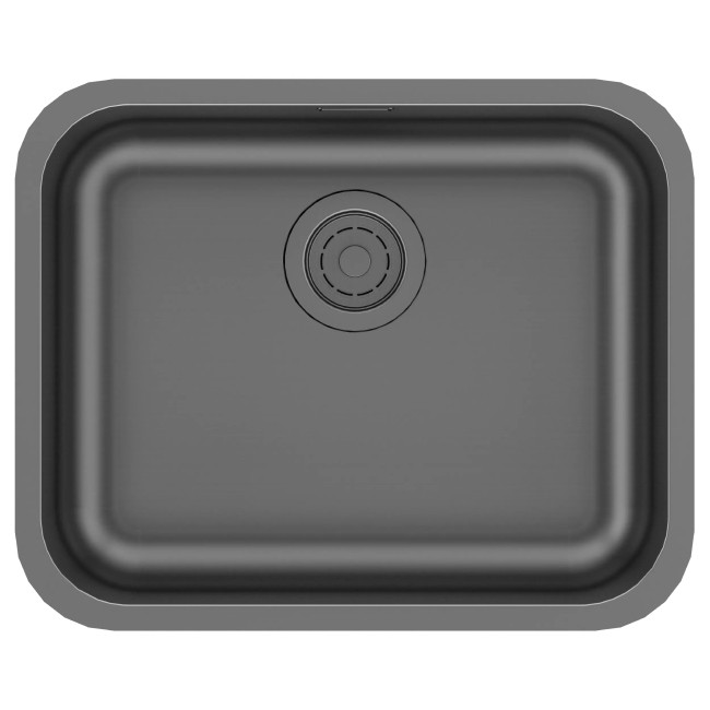 Кухонная мойка PAULMARK VELLO 53 UNI VE53-GM (черный/вороненая сталь)