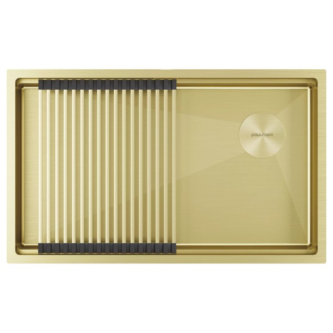 Кухонная мойка PAULMARK NEXT-PRO 74 UNI PM707445-LG (золото/светлое золото)